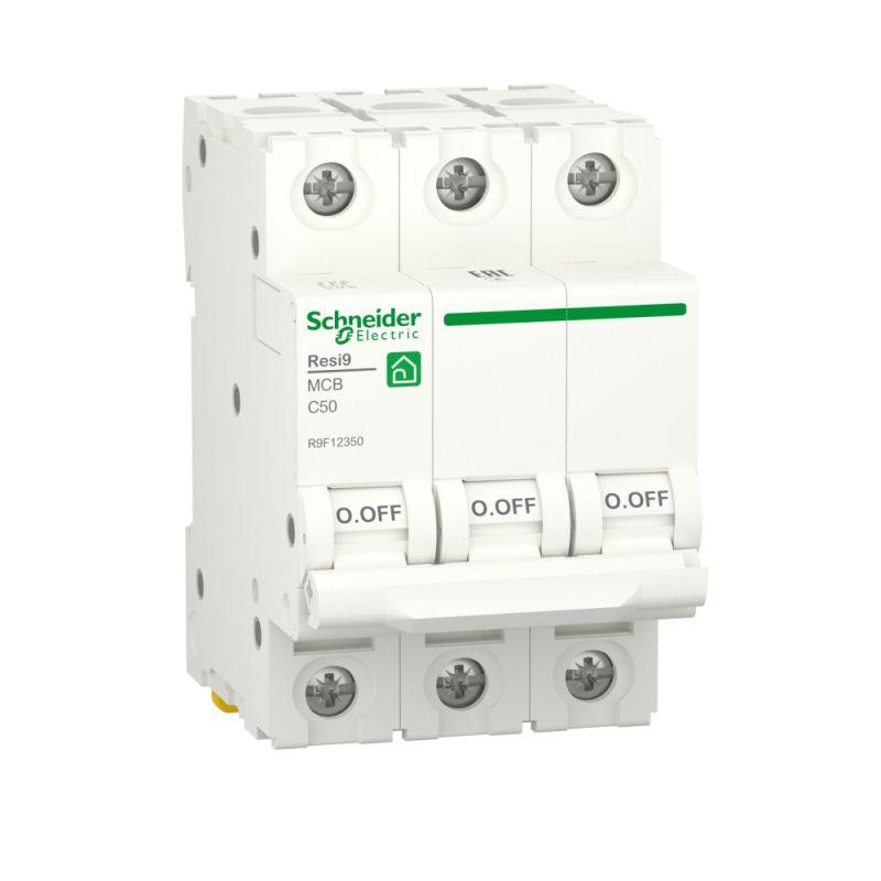 Автоматический выключатель Schneider Electric 3п C 50А Resi9 6000А  R9F12350