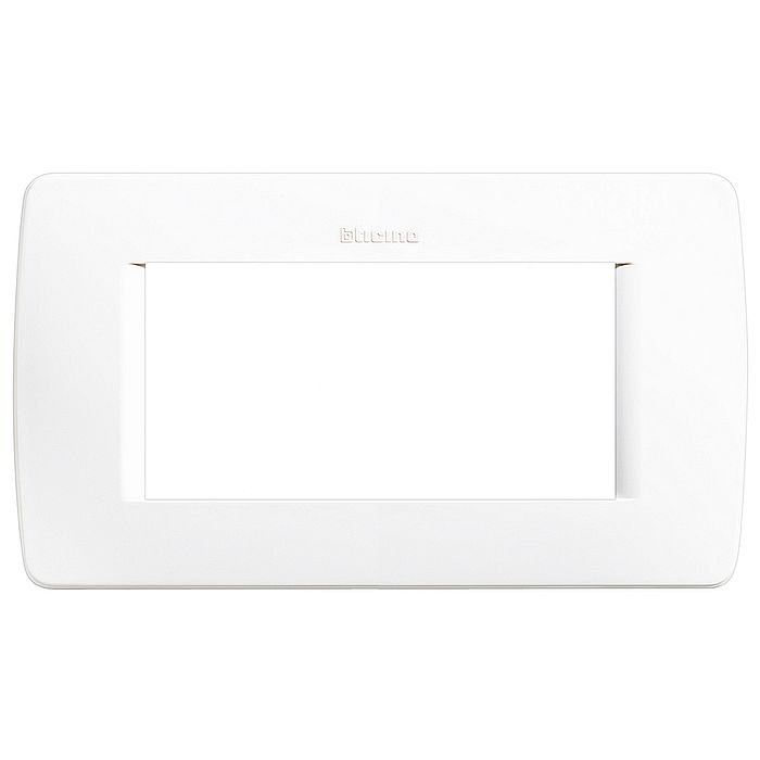 Рамка 4 модуля BTicino LIVING LIGHT, белый, C4804BN