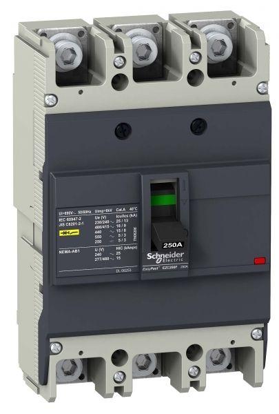 Автоматический выключатель Schneider Electric 3п 3т 125А 18кА EZC250F  EZC250F3125