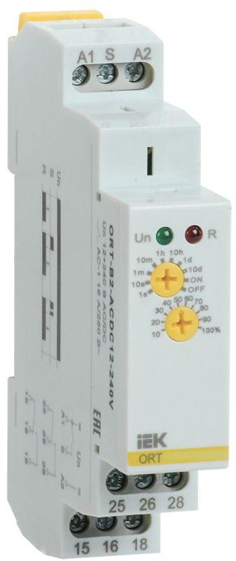 Реле задержки выключения ORT 2 контакта 12-240В AC/DC IEK ORT-B2-ACDC12-240V